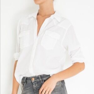 Xirena white cotton Western Shirt - size Small